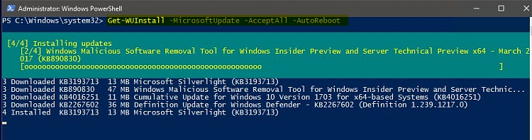 Powershell Get Windows Update Installed